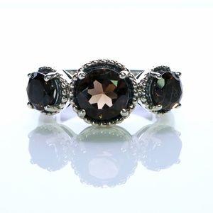 Brazilian Smoky Quartz Sterling Silver Ring